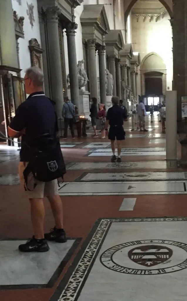 Wearing shorts in an Italian church