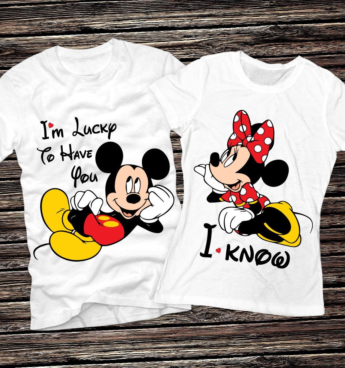 I’m Lucky to Have You Disney Couples Tees