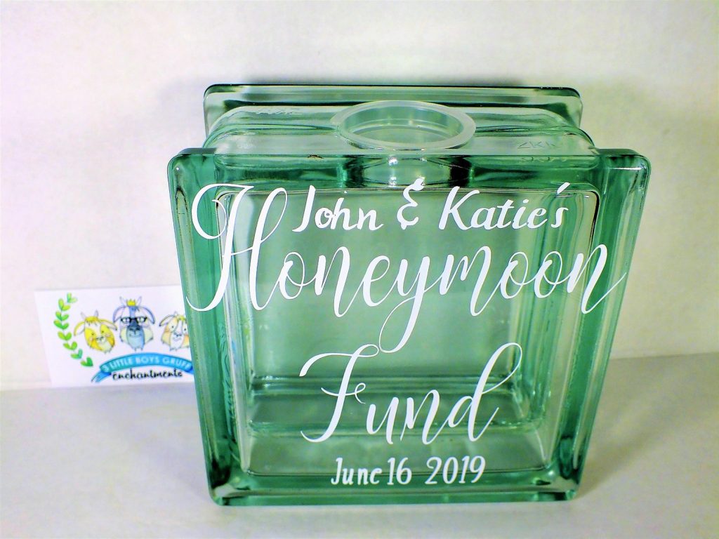 Colored Glass Honeymoon Glass Honeymoon Jar