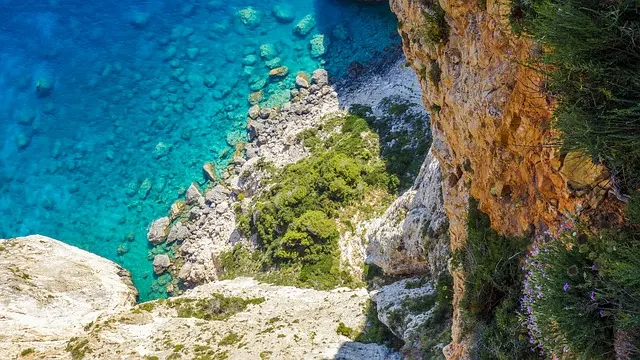 Greek cliffside