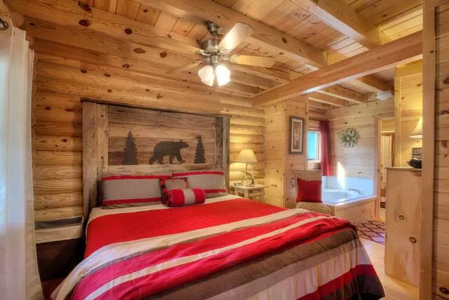 Snuggle up cabin bedroom 