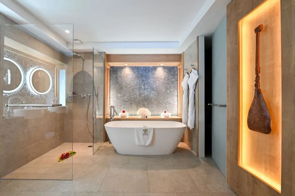 Le Bora Bora Resort interior bathtub
