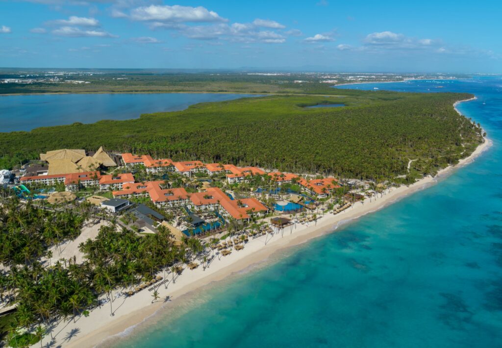 Aerial view of Breathless Punta Cana Resort.